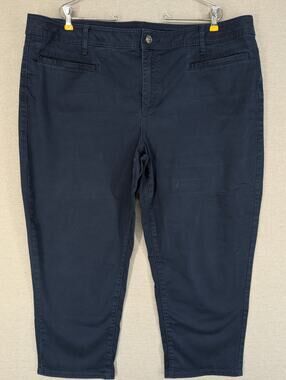 Lane Bryant Blue Chino Style Pants Plus Size 22 Women's